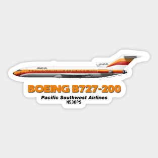 Boeing B727-200 - Pacific Southwest Airlines Sticker